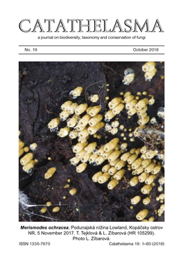 No. 19 October 2018 a Journal on Biodiversity, Taxonomy And