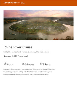 RHINE RIVER CRUISE Europe | Switzerland, France, Germany, the Netherlands