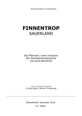 Die Geschichte Von Finnentrop