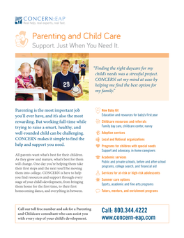Parenting and Child Care Services