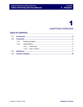 Adoption Overview