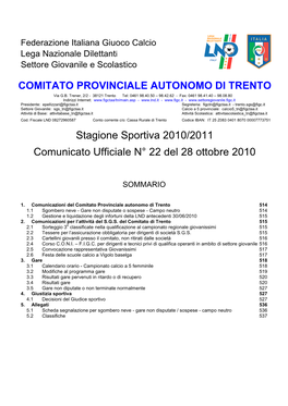 Comitato Provinciale Autonomo Di Trento