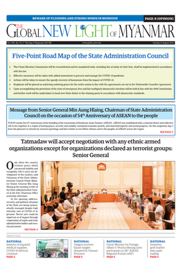 Five-Point Road Map of the State Administration Council