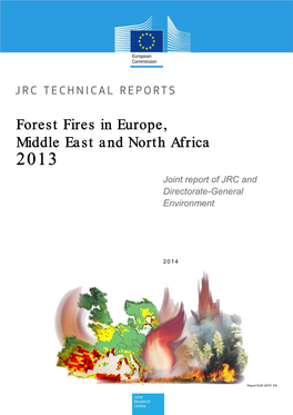 Forest Fires in Europe, Middle East and North Africa 2013 Joint Report of JRC and Directorate-General Environment