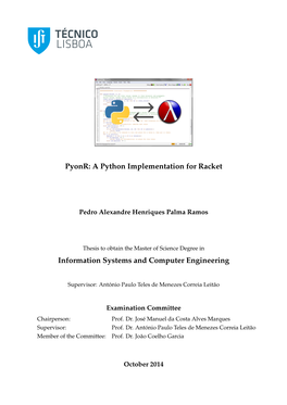 A Python Implementation for Racket