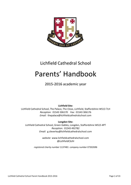 Parents' Handbook