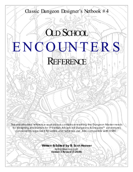 Encounters Reference