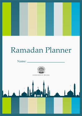 Ramadan Planner