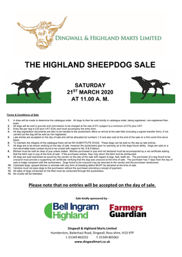 The Highland Sheepdog Sale