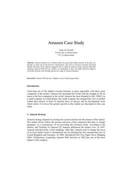Amazon Case Study(10739114)