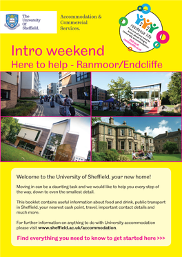 Intro Weekend Here to Help - Ranmoor/Endcliffe