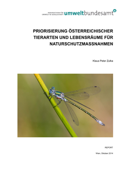 Priorisierung Österreichischer Tierarten Und