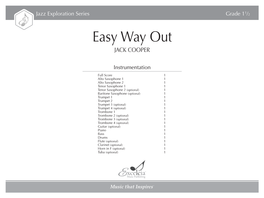 Easy Way out JACK COOPER