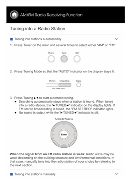 Tuning Into a Radio Station