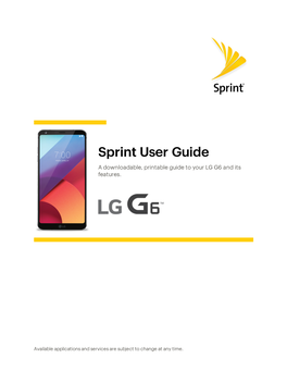 LG G6 User Guide