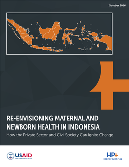 RE-ENVISIONING MATERNAL and NEWBORN HEALTH in INDONESIA How the Private Sector and Civil Society Can Ignite Change Suggested Citation: Rajkotia, Y., J