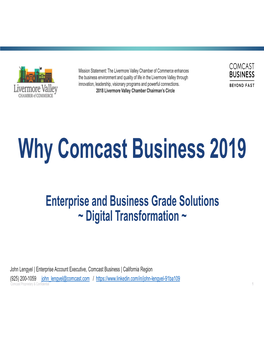 Why Comcast 2019