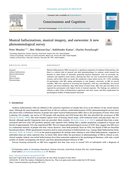 Musical Hallucinations, Musical Imagery, and Earworms: a New Phenomenological Survey