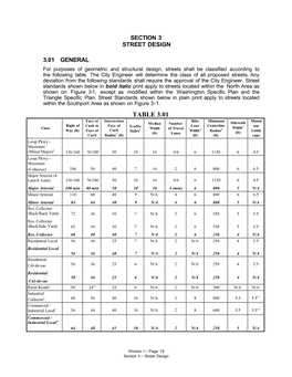 Section 3 Street Design 3.01 General