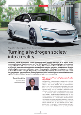 Turning a Hydrogen Society Into a Reality