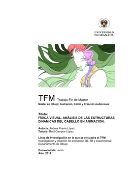 TFM Trabajo Fin De Máster Máster En Dibujo: Ilustración, Cómic Y Creación Audiovisual