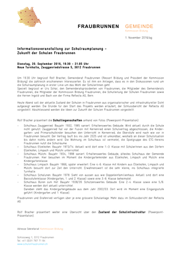 Protokoll Infoabend Schulraum 2016-09-20