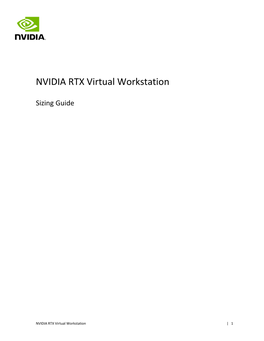 NVIDIA RTX Virtual Workstation