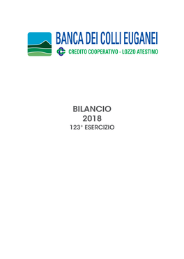 Bilancio 31.12.2018 Banca Dei Colli Euganei