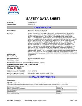 Safety Data Sheet