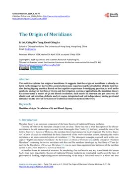 The Origin of Meridians