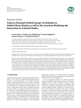 Yukawa Potential Orbital Energy: Its Relation to Orbital Mean Motion As Well to the Graviton Mediating the Interaction in Celestial Bodies