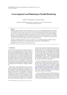 Cross-Segment Load Balancing in Parallel Rendering