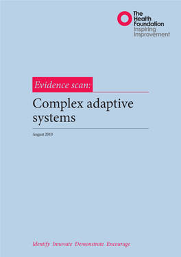 Complex Adaptive Systems