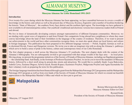 Muszyna Almanac for Little Homeland 1991-2015