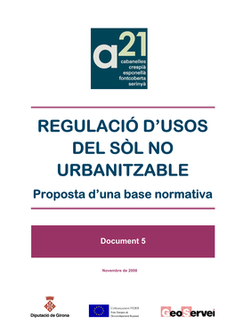 Regulació D'usos Del Sòl No Urbanitzable