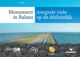 Integrale Visie Op De Afsluitdijk Monument in Balans