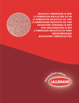 Malolactic Fermentation in Wine La Fermentation