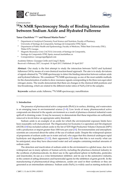 14N NMR Spectroscopy Study of Binding Interaction Between Sodium Azide and Hydrated Fullerene