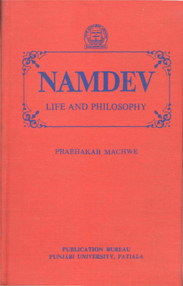 Namdev Life and Philosophy Namdev Life and Philosophy