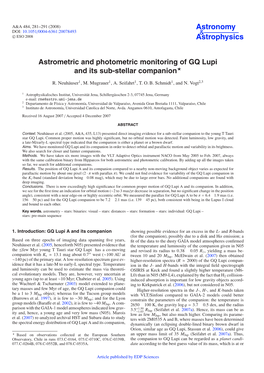 Astrometric and Photometric Monitoring of GQ Lupi and Its Sub-Stellar Companion