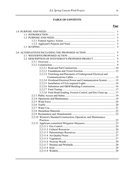 DOE/EA-1521; Environmental Assessment for Spring Canyon