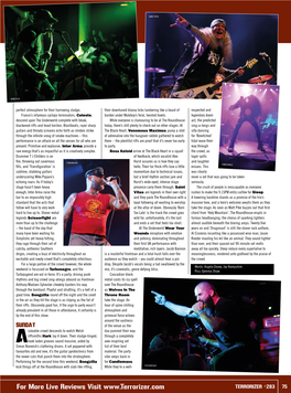 For More Live Reviews Visit TERRORIZER #283 75