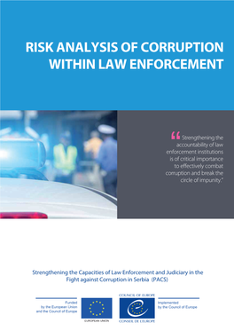 Risk Analysis of Corruption Within Law Enforcement