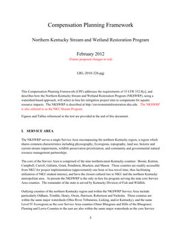 Northern Kentucky Stream and Wetland Restoration Program