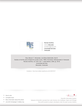 Redalyc.Studies on the Life Cycle of Haplorchis Pumilio (Looss, 1896