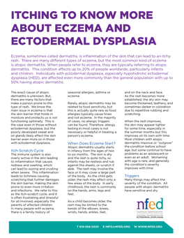 Itching to Know More About Eczema and Ectodermal Dysplasia