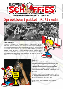 Spreekbeurtpakket FC Utrecht