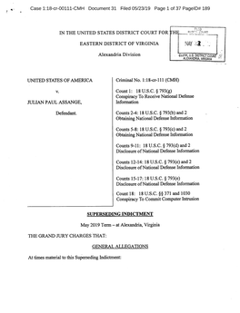 Case 1:18-Cr-00111-CMH Document 31 Filed 05/23/19 Page 1 of 37 Pageid# 189