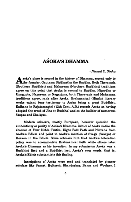 Asoka's Dhamma