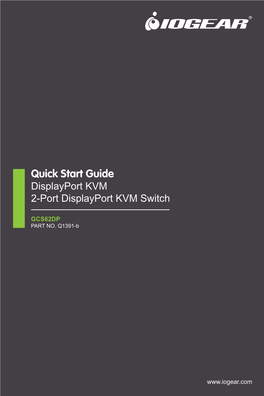 Displayport KVM 2-Port Displayport KVM Switch